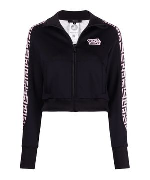 "La Greca" zip-up sweatshirt