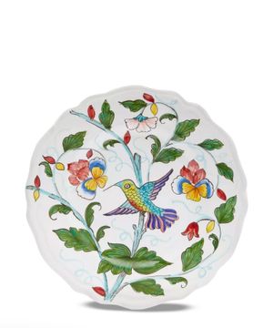 Plate with floral design