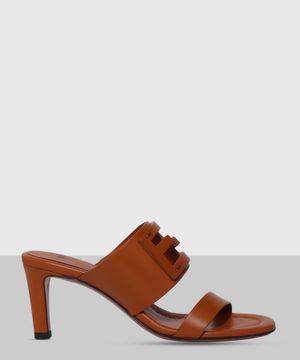 Leather Baguette mule