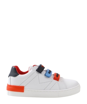 Velcro fastening leather sneakers