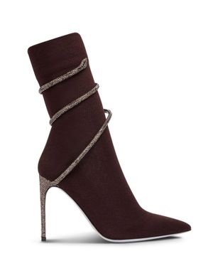 Beads embellished boots