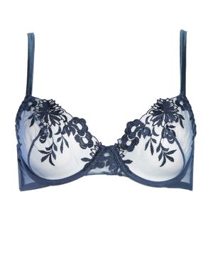 Lace-trim bra