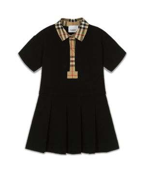 Checkered collar dress