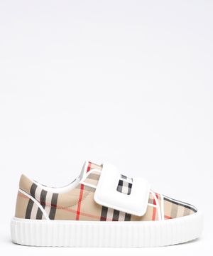 Checkered design sneakers