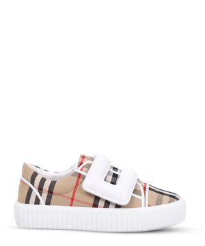 Checkered design sneakers