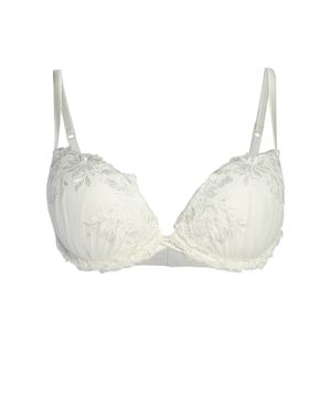 Lace trim bra