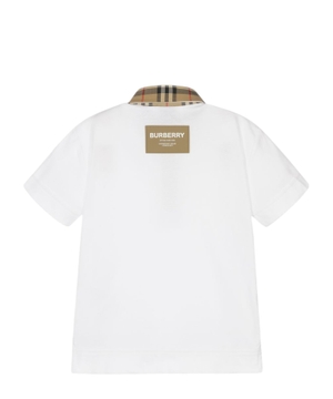 Damalı print detallı polo