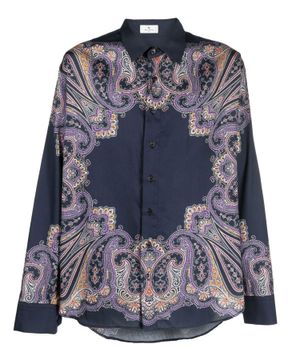 Paisley print cotton shirt