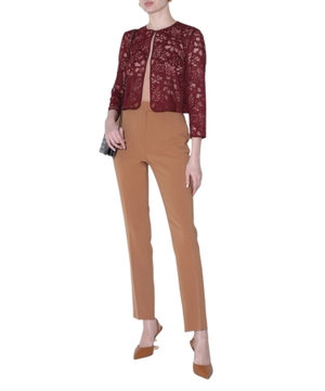 Button detail lace cardigan