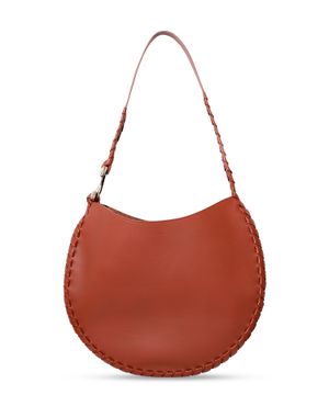 Mate woven side leather bag