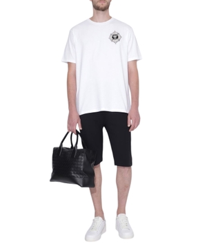 Loqo detallı qısaqol t-shirt