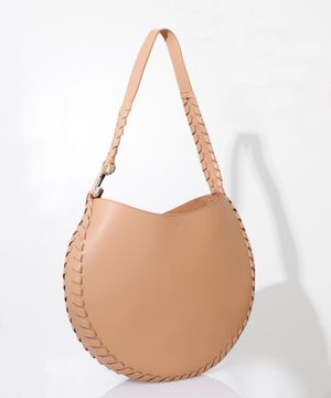 Mate woven side leather bag