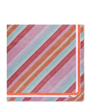 Striped print scarf