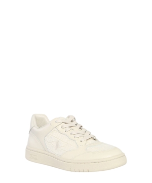 Knitted trim sneakers