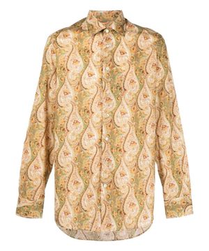 Paisley print cotton shirt