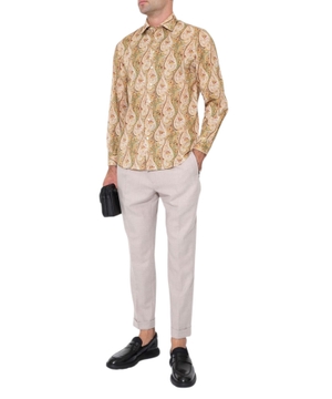 Paisley print cotton shirt