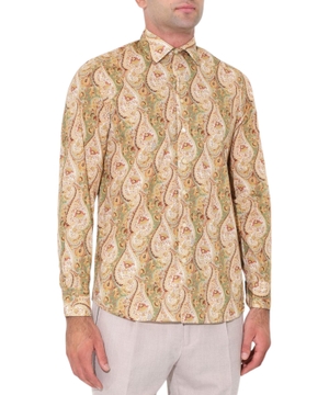 Paisley print cotton shirt