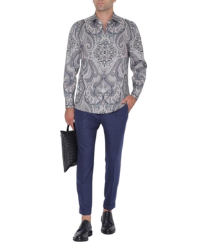 Paisley print cotton shirt
