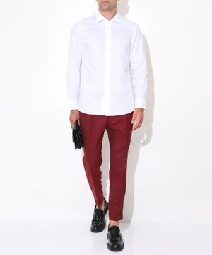 Tapered leg trousers