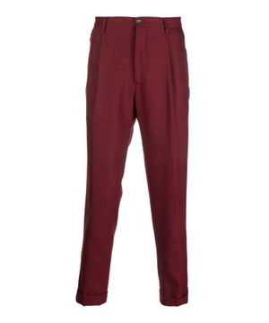 Tapered leg trousers