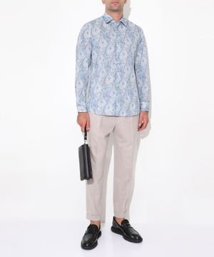 Paisley print cotton shirt