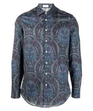 Paisley print cotton shirt