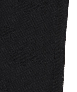 Scarf with logo pattern