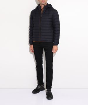 Hooded down jacket