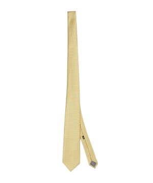 Patterned silk tie