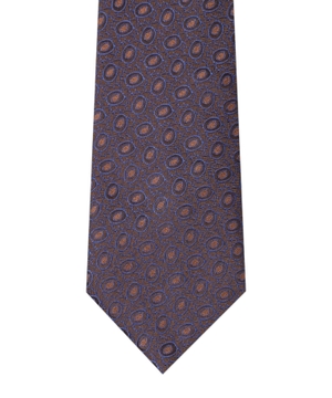 Patterned silk tie