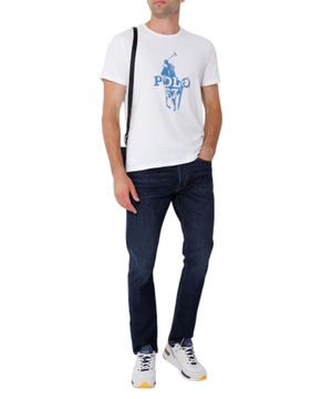 Cotton t-shirt with logo print