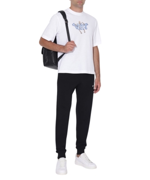 Logo detail elastic waist joggers