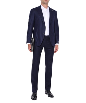 Straight-fit two button fastening blazer