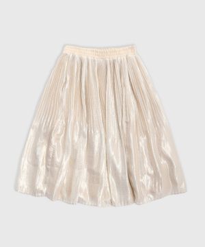 Flared pleated skirt