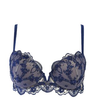 Lace trim bra