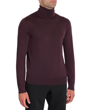 Cashmere and silk turtleneck sweater
