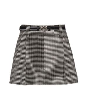 Checkered mini skirt