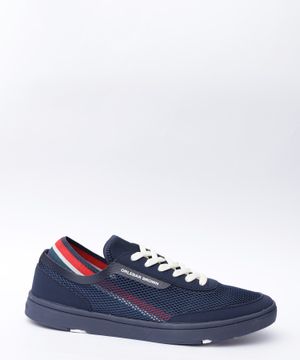 O.B stripe Larson mesh sneakers