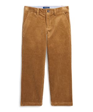 Corduroy straight leg trousers