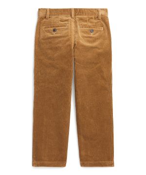 Corduroy straight leg trousers