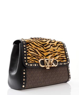 Parker Medium Animal Print Calf Hair Shoulder Bag