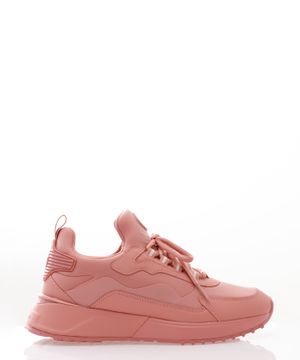 Panelled design lace-up sneakers