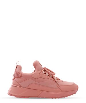 Panelled design lace-up sneakers