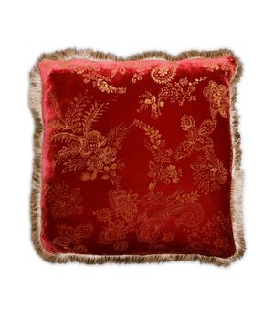 Cushion with floral pattern