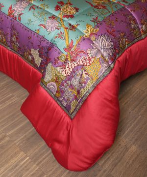 Patterned bed cover