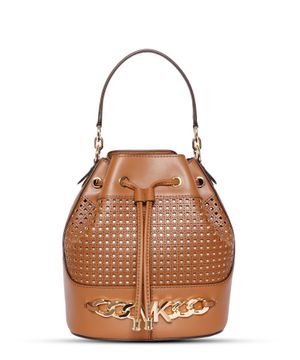 Devon medium leather bucket bag