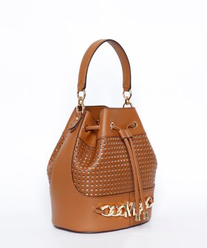 Devon medium leather bucket bag