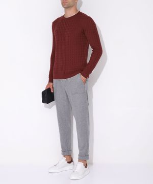 Knitted braided jumper