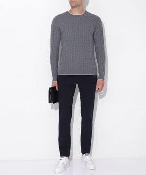 Knitted braided jumper