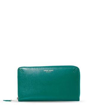 Rectangular shaped leather wallet